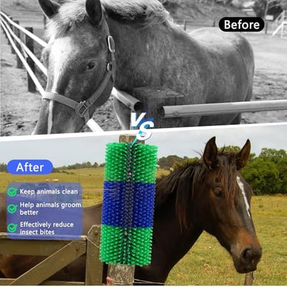 Livestock Scratching Brush for Horse Goat Cattle Cow Sheep Pig