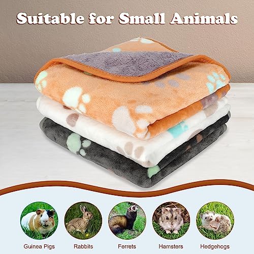 YUEPET Waterproof Guinea Pig Blankets 3 Pack, Fleece Cage Liners, L