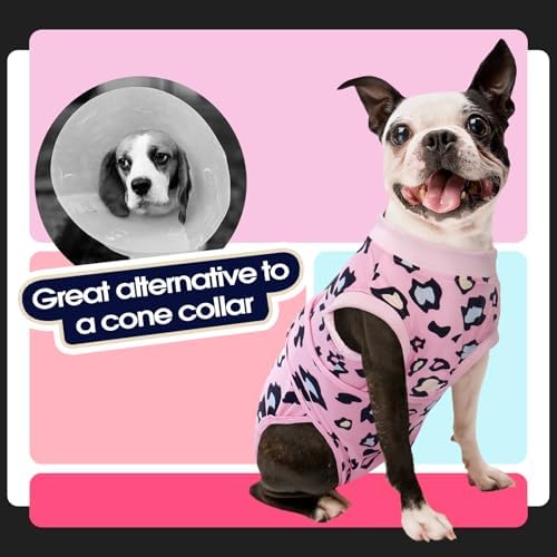 FUAMEY Dog Recovery Suit, Soft Surgical Suit for Dogs Onesie for Surgery