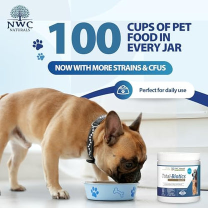 NWC Naturals Total-Biotics Dog & Cat Probiotic Powder 2.22 oz, 100 Servings