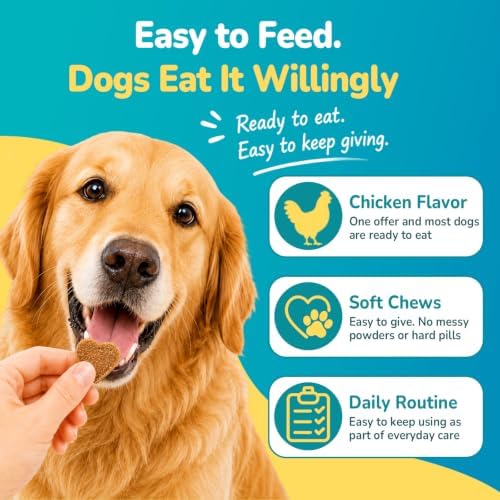 Woyamay Dog Allergy Chews, Dog Itching Skin Relief Chews, 200 Soft Bites