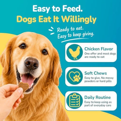 Woyamay Dog Allergy Chews, Dog Itching Skin Relief Chews, 200 Soft Bites