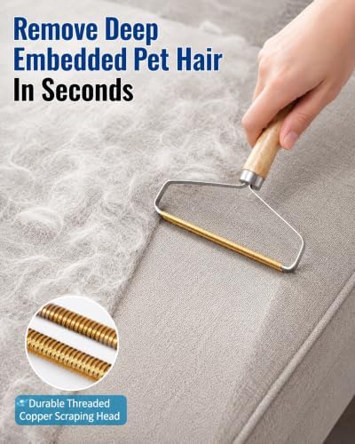 6-Pack Pet Hair Removal Tool, Cat Hair Remover Furniture