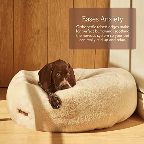 UnHide Floof Pet Bed, Extra Soft Dog Bed with Removable Faux Fur Cover