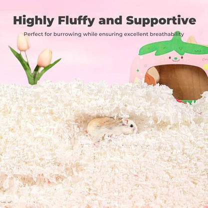Hamster Bedding 50L Guinea Pig Paper Bedding Odor Control 99% Dust-Free