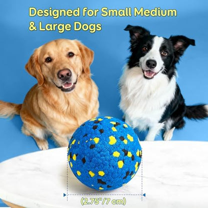 Kimee Dog Balls Tennis Balls Dog Chew Toys for Aggressive Chewers ETPU 4Pcs