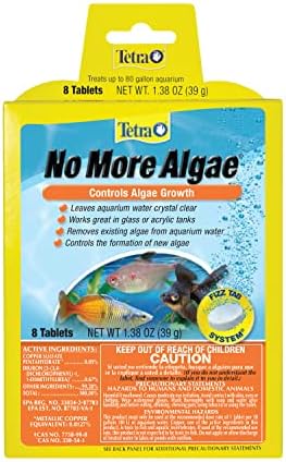 Tetra No More Algae Tablets for Aquariums, 8 Count