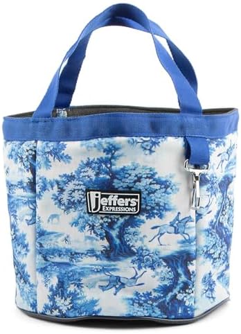 Jeffers Expression Grooming Tote Caddy – Portable Animal Care Organizer for Horses, Dogs, Cats, Livestock, Barn, Trailer, Stable - Brushes, Clippers, Towels, Spray Bottle, Tools - Equestrian Toile
