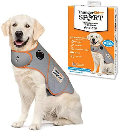 ThunderShirt for Dogs Calming Anxiety Vest, X Large, Platinum Sport
