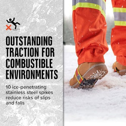 K1 Mid-Sole Intrinsic Ice Cleats for Men & Women - Rotatable Non-Sparking Traction Aids for Winter Snow - High Profile
