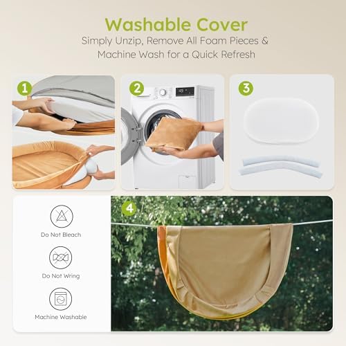 CWAWZ Jumbo Orthopedic Dog Bed, Big Dog Beds for Extra Large Sized Dogs with Full-Surround Bolsters, Dual-Sided Dog Cooling Bed with Memory Foam, Washable Pet Sofa Couch with Nonslip Bottom, Brown