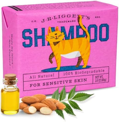 J.R.LIGGETT'S Cat Shampoo Bar for Cats with Sensitive Skin 3.5 oz