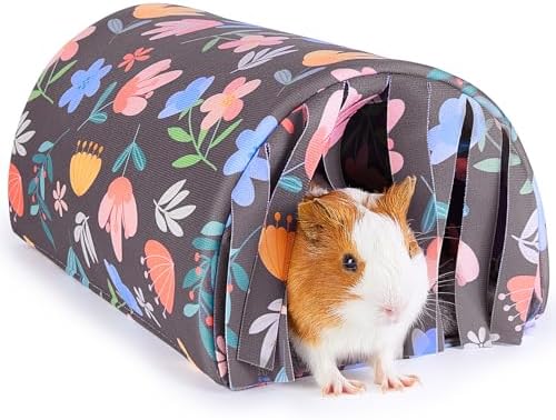 Unicorn Catcher Washable Guinea Pig Tunnel with Curtains for Small Animals