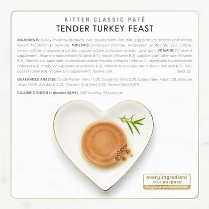 Purina Fancy Feast Kitten Tender Turkey & Ocean Whitefish Variety Pack