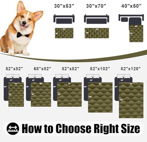 Smiry Waterproof Dog Bed Cover Blanket, Reversible Pet Blanket