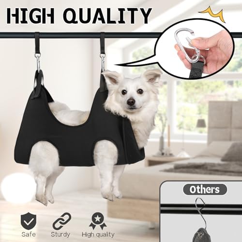 Supet Dog Grooming Hammock for Nail Trimming, Pet Grooming Hanging Harness