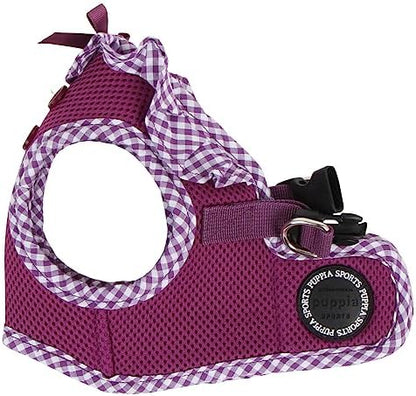 Puppia Vivien Vest Dog Harness Step-in All Season Mesh Cute No Pull No Choke Walking Training for Small Dog, Purple, Small
