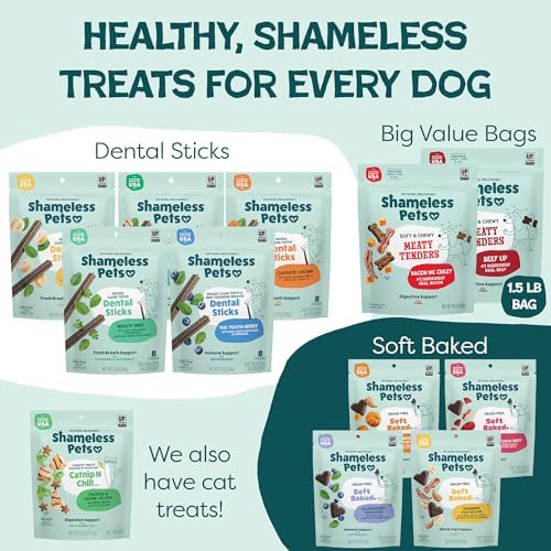 Shameless Pets Reelin' Salmon Meaty Tenders, Soft Dog Treats, 1.5lb