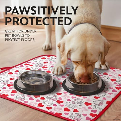 Disney Aristocats Dish Drying Mat for Kitchen Counter, 2-Pack, 16"x18"