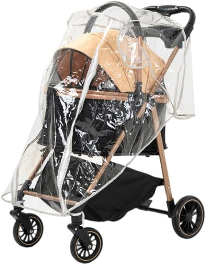 Clear Pet Stroller Rain Cover Waterproof Rain Cover for Stroller EVA Pet Travel Weather Shiel Breathable Covers for Most Single Strollers