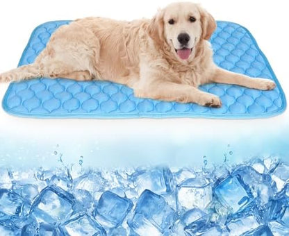 Dog Cooling Mat Self Cool Pad for Dogs and Cats, Washable Portable Pet Sleeping Pad for Summer,X-Large 47.2" *27.6"