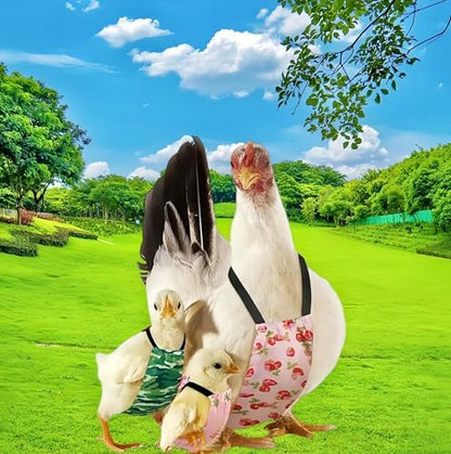 2 Pack Chicken Diapers for Hens, Roosters, Diapers for Ducks, Ducklings, Reusable Pet Diaper with Bow Ties Waterproof Poultry Nappies Pet Clothes for Geese Pet Ducks-Camouflage&Pink,M