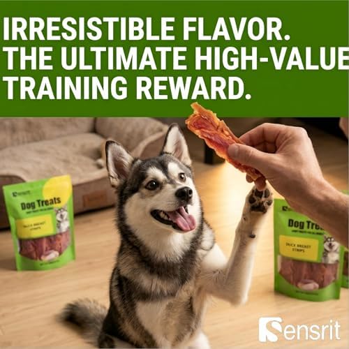 Duck Breast Strips Dog Treats - 10 Oz Premium Jerky Dog Treats, High Protein (45%) Real Duck Meat Snacks for All Dogs, Low Fat Training Rewards & Healthy Chews for Small Medium Large Dogs