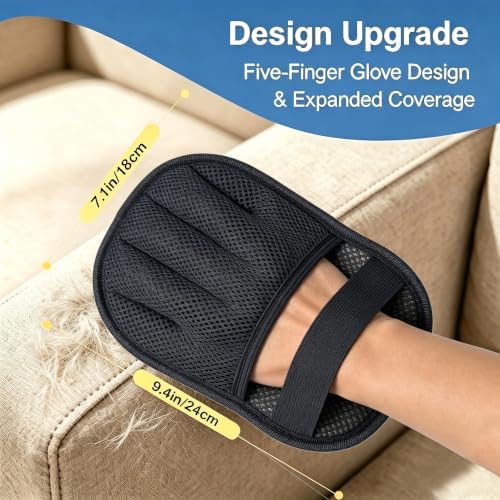 Pet Hair Remover Cleaning Glove for Dogs&Cats,Fur Grooming Tool for Laundry