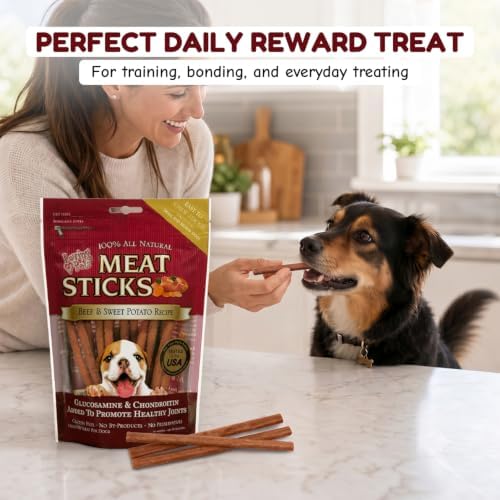Loving Pets Gourmet Meat Sticks - Sweet Potato and Beef Recipe, Dog Treat, 5oz