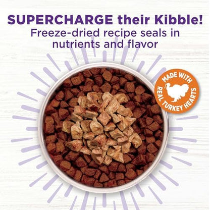 Wellness Bowl Boosters Bare Freeze Dried Turkey Dog Food Topper for Small, Medium, and Large Breeds, Grain Free, Natural, 4 oz Bag (Pack of 2)