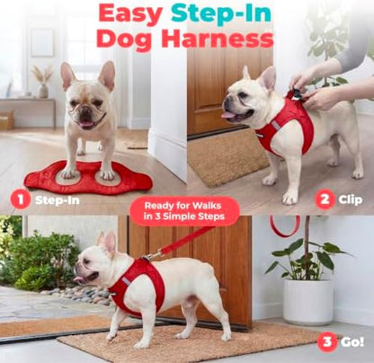 Voyager Step-in Air Dog Vest Harness - Red, XX-Small