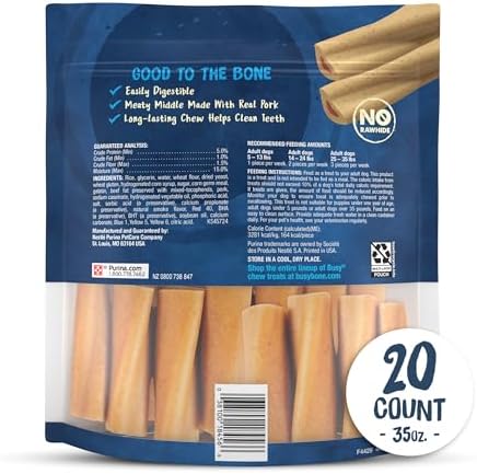 Purina Busy Made in USA Facilities Small Breed Dog Bones, Mini - 20 ct. Pouch (Pack of 2)