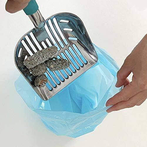 BOS Amazing Odor Sealing Cat Waste Disposal Bags - Durable and Unscented [Size: M, Color: Light blue] (90 count, Pack of 3) (90 Bags)