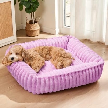 Small Dog Bed Calming Cat Bed for Indoor Cats 20’’x16’’ Lilac