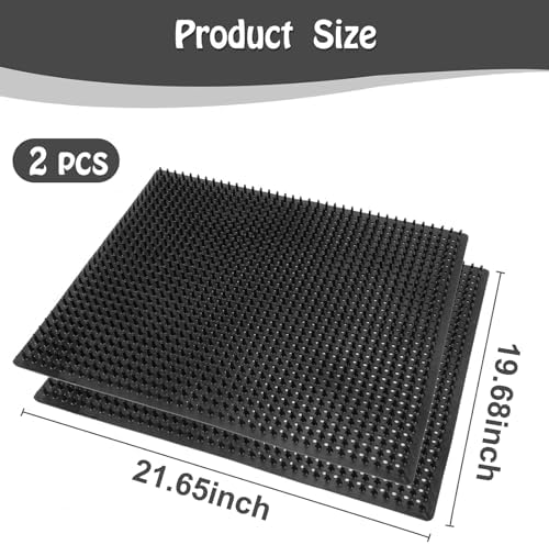 2 Pack Large Livestock Scratching Brush, Horse Scratching Post Pad