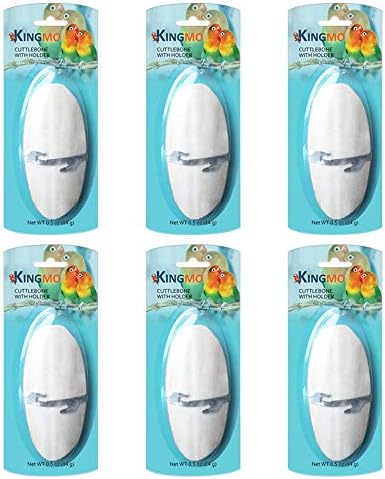 Bird Cuttlebone for Parakeets, Cuddle Bone, Birds Calcium, 5"-5.5", 6 Pcs