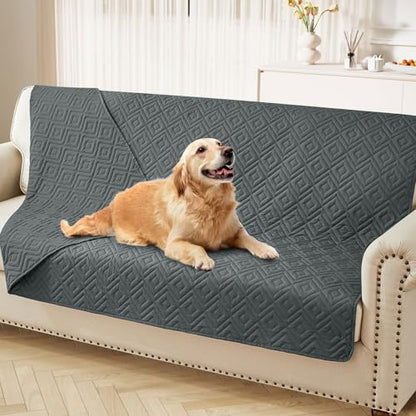 hyha Waterproof Reversible Dog Blanket, Pet Blanket for Sofa Couch