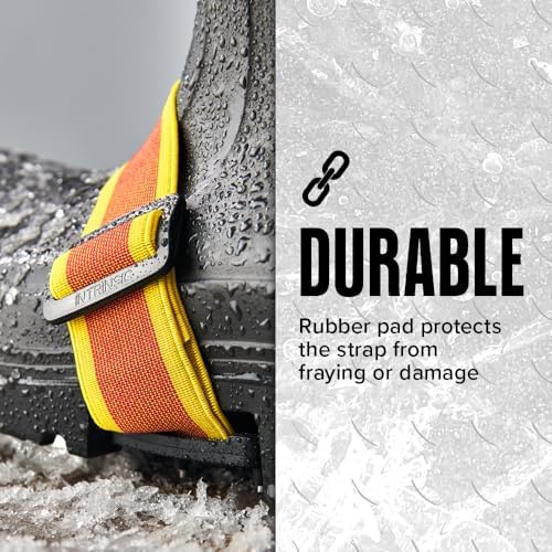 K1 Mid-Sole Intrinsic Ice Cleats for Men & Women - Rotatable Non-Sparking Traction Aids for Winter Snow - High Profile