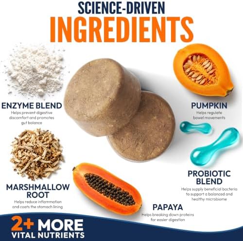Probiotics for Dogs - 170 Dog Probiotics Chews - Digestive Enzymes Support