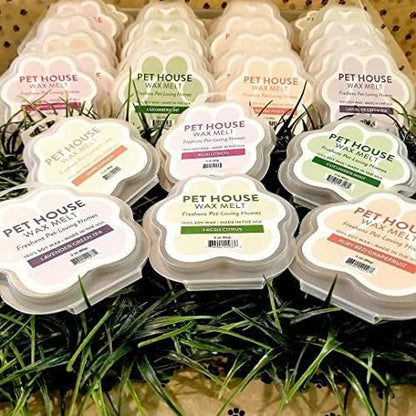 One Fur All Pet House Spring and Summer Wax Melts for Pet Odor, Natural, Plant Based Soy Wax Melts, Long Lasting Fragrance for Fresh Smelling Homes, Tropical Fruit