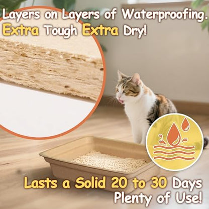 Disposable Litter Boxes for Cats Leak-Proof: 3/6/9/20/32-Pack Odor Control
