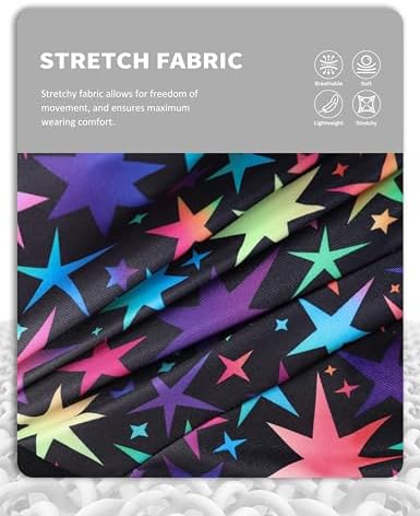 Harrison Howard Stretch Fly Mask with Forelock Opening and Patterns Comfortable Breathable Snug Fitting Horse Fly Mask Luminous Stars M