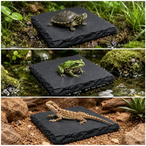 Turtle Slate Rock Reptiles Basking Platform
