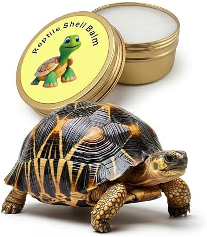 2.6 Oz Tortoise Shell Balm – Professional Dry, Cracked & Dull Shell Care Ointment & Conditioner for Sulcata, Russian & Hermann Tortoises – Natural Wax & Lanolin Formula