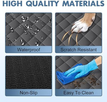Waterproof Dog Backseat Cover for Cars, Non-Slip Pet Seat Protector,M-Grey