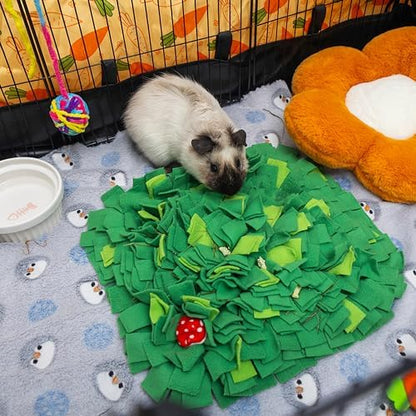 Rabbit Foraging Mat, Interactive Bunny Snuffle Feeding Toy