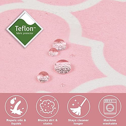 MidWest Homes for Pets XL Dog Crate Cover Featuring Teflon Fabric Protector, Poly-Cotton Privacy Kennel Cover Fits Most 48-inch Crates, Pink Designer Print, Machine Washable, Reduces Barking