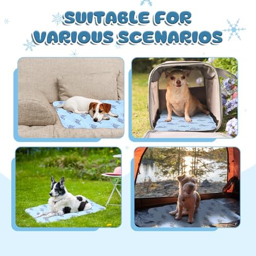 Nuanchu Pet Cooling Mat, Whale, 11.81 x 19.69 Inches, 1 Pcs