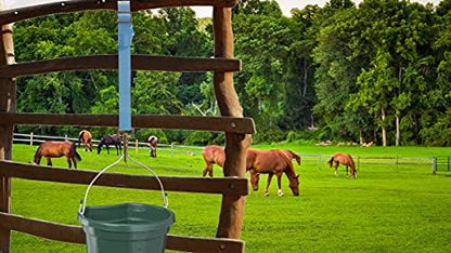Adjustable Nylon Bucket Strap （3 Pack）- for Hay Nets, Water Buckets, Hanging Strap,Horse Outdoor Feeders,Heavy Duty Horse Water Feed, 30" (Hurricane Blue)