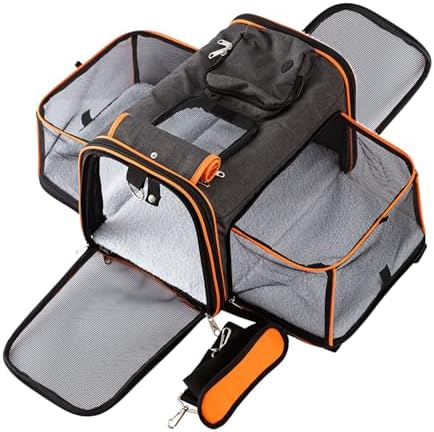 Pet Carrier Airline Approved, 17x11x11 TSA Travel Carrier